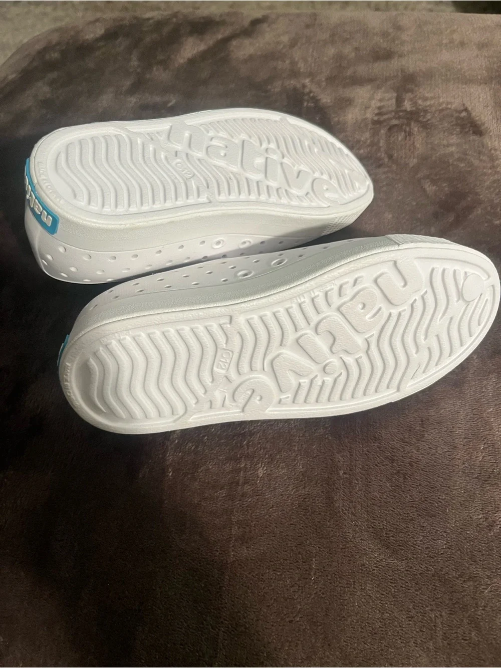 Native Kids Water Shoes Slip-On in White